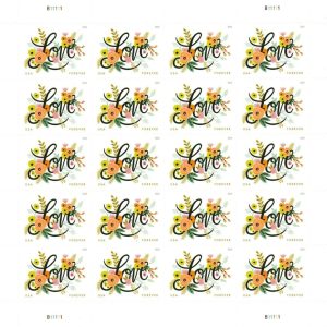 2018 Love Flourishes Forever First Class Postage Stamps