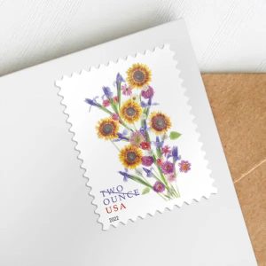 2022 Sunflower Bonquet Two Ounce Forever First Class Postage Stamps