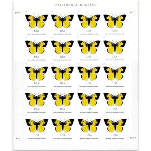 2019 California Dogface Butterfly Forever First Class Postage Stamps